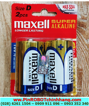 Maxell LR20(GD)2B, Pin đại D 1.5v Alkaline Maxell LR20(GD)2B chính hãng  (Vỉ 2 viên)